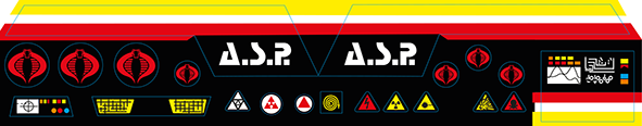 Cobra A.S.P. Stickers GI Joe Action Force